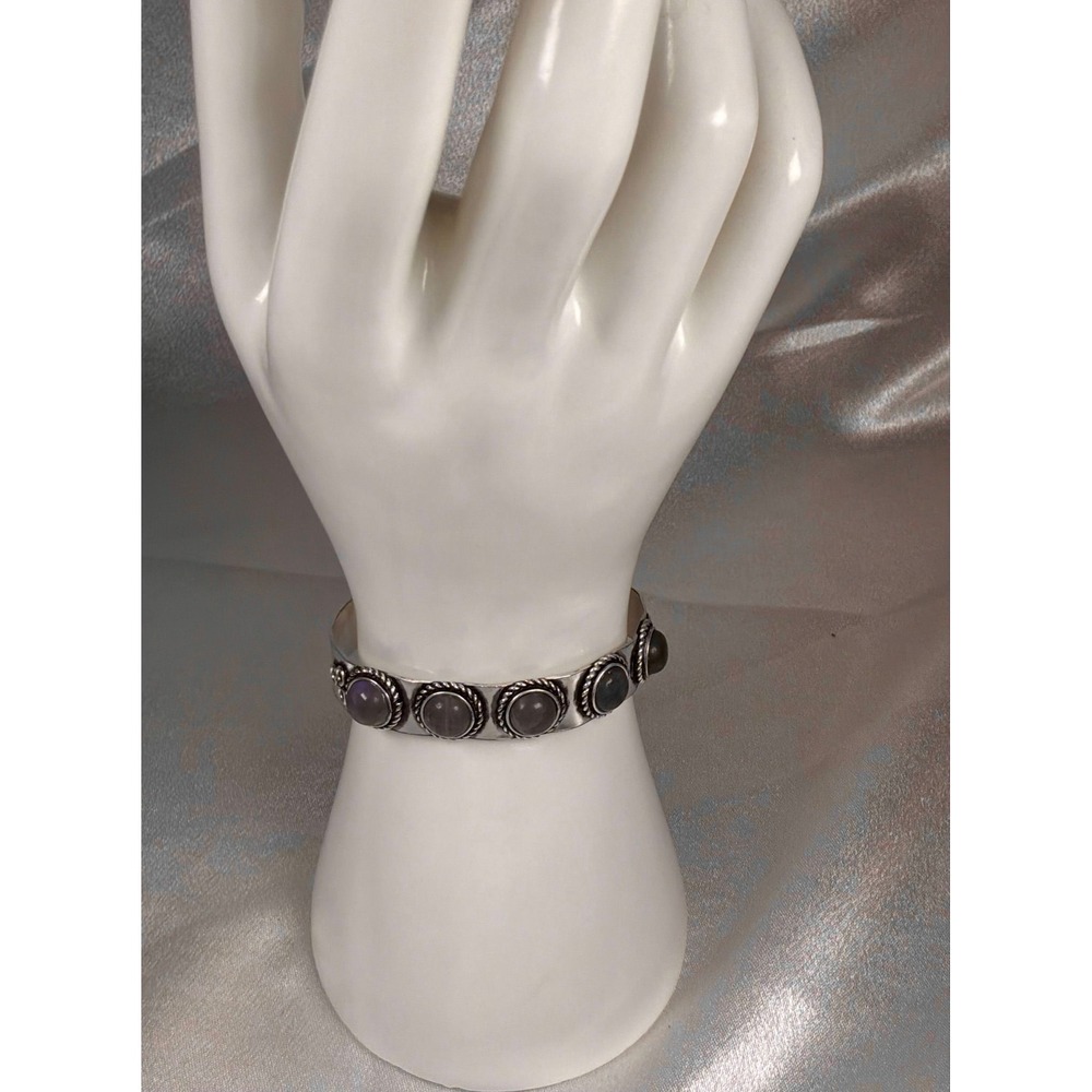 Labradorite Multi-Stone Adjustable‎ Cuff 🌙✨ - Picture 4 of 4
